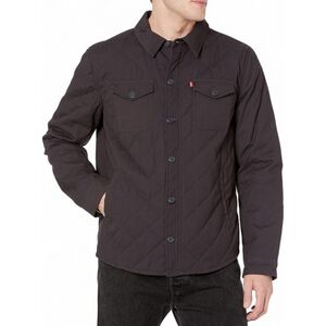 LEVI'S Black Diamond Quilted‎ Lined Botton/Zip Front Chore Coat /Jacket  SZ XL